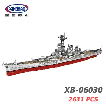 06030 Militārās Armijas Sērijas 2631PCS USS Missouri Battleship Kopumu, Celtniecības Bloki, Ķieģeļi, Klasiskās Karakuģis Modeli, rotaļlietas, dāvanas,
