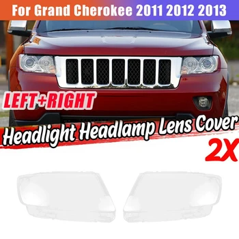 1 Pāris Kreisais+Labais Jeep Grand Cherokee 2011. - 2013. Gadam Automašīnas Priekšējo Objektīva Vāciņu, Lukturu Abažūrs Priekšējo Gaismu Korpusa Vāka