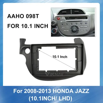 10.1 Collu Auto Radio Fascijas Rāmis Dash Paneļu Navigācijas Panelis Rāmis Honda Fit Jazz 2008. - 2013. gadam (LHD) Uzstādīšana Karkasa Komplekts