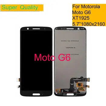 10Pcs/partija, LCD Motorola Moto G6 Displejs LCD XT1925 Touch Screen Digitizer Montāžas pabeigšanas Aizstāt Par Moto G6 XT1925 LCD