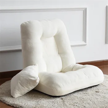 116cm Kariete Atpūtas Krēsls Grīdas Sēdvietu Regulējams Dzīvojamā Istaba Guļamistaba Salokāms Mīkstās izvelkamais Dīvāns Gulta Slinks sauļošanās krēslu Krēsls