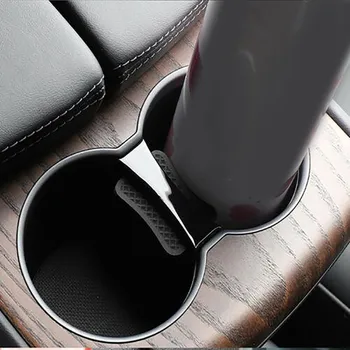 1pc Klipu Kausa Turētāja Kartes Slots Turētājs Tesla Model X Melns ABS Ierobežot Klipa Kausa Turētāja Klipu Auto Ūdens Kausa Spēļu Slīdēšanas Piederumi