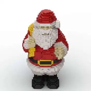 2022 jauno gadu Ziemassvētku dāvanu KM milzu Santa Claus radošo montāža rotaļlietas celtniecības bloku ķieģeļu dāvanu modelis bērniem