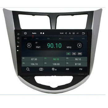 4G+32G Android 10 4G Automašīnas Radio Multimediju Video Atskaņotājs, GPS Navigācijas Par Hyundai Solaris Verna Akcentu i25 2010-2016 dvd