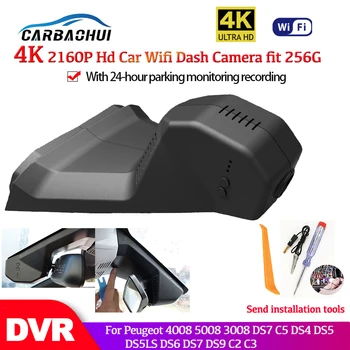 4K full HD 2160P Auto DVR Dash Fotokameru, videokameru, fotokameru, Peugeot 4008 5008 3008 DS7 C5 DS4 DS5 DS5LS DS6 DS7 DS9 C2 C33