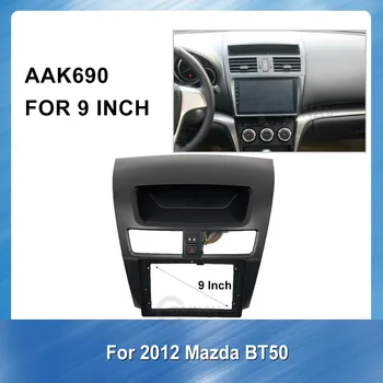 9 Collu Auto Radio Multimediju fascijas Par Mazda BT50 2012 Panelis Dash Komplekts Montāžas Rāmis Melns, Bezel