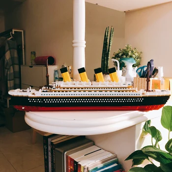 9913 Filmas Titānika Kuģa Luksusa Kruīza kuģa 3D Modelis DIY 3800pcs Mini Dimanta Bloki, Ķieģeļi Celtniecības Rotaļlieta Bērniem Dāvanas