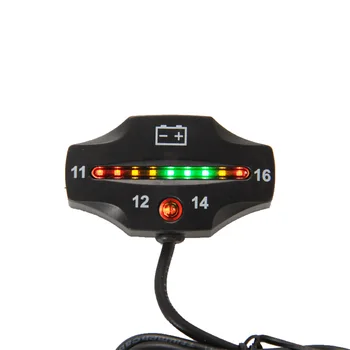 Akumulatora Platums LED Baterijas Indikators 12v Auto Motociklu Smidzinātājs Van LTV Jet Ski E-Velosipēds, Elektriskais Ekskursijas, Automašīnu, Traktoru Kontroles