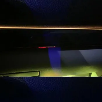Augstas Kvalitātes Automašīnas salona Atmosfēra Lampa 100 cm Akrils Optiskās Šķiedras App Kontroli 14 1 Apkārtējās Vides Gaismas Footlights