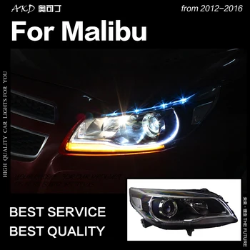 Auto Stils Galvas Lampas Chevrolet Malibu Lukturi 2012. - 2016. Gadam Malibu LED priekšējo Lukturu dienas gaitas lukturi Hid Bi Xenon Auto Aksesuāri