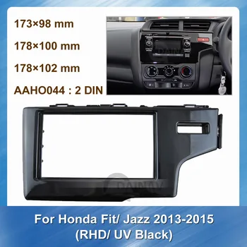 Automašīnas Radio, GPS Navigācijas Josla Honda Fit Jazz 2013 RHD UV Melns Auto Auto Adapteri, Stereo Trakta Mount DVD atskaņotājs