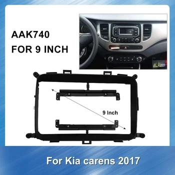 Automašīnas Radio Stereo Montāžas, uzstādīšanas Fascijas Par Kia Carens 2017 Stereo Kadru Fascias Panelis Sejas DVD, CD Dash Bezel