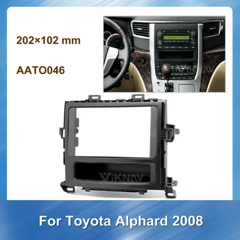 Automašīnas Radio Stereo Montāžas, uzstādīšanas Fascijas Toyota Alphard 2008 Stereo Kadru Fascias Panelis Sejas DVD, CD Dash Bezel