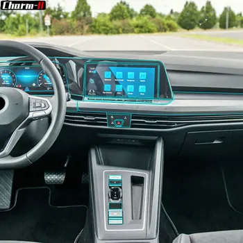 Automašīnas salona Centrālās Konsoles Rīku Paneli, Navigācijas Ekrāna aizsargplēvi, lai Volkswagen, VW Golf 8 MK8 R Līnijas 2020 2021