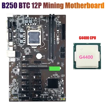 B250 BTC Ieguves Mātesplati ar G4400 CPU LGA 1151 DDR4 12XGraphics Kartes Slots USB3.0 SATA3.0 BTC Miner Ieguves