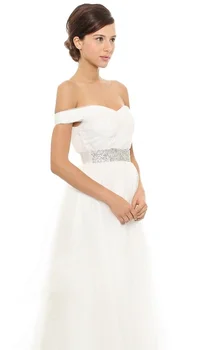 Bezmaksas piegāde casamento drēbes de mariage vestido de noiva longo kristāla romantisku kāzu kleita līgava 2019 jaunu modes līgavas kleita