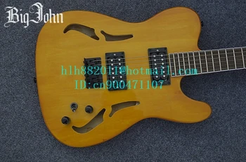 Bezmaksas piegāde jaunu Big John dobi vienu vilni elektriskā ģitāra, dzeltenā krāsā, izgatavots Ķīnā JT-10