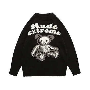 BLACKAIR Kawaii lācis drukāt vīriešu un sieviešu džemperi korejas modes retro Harajuku džemperis ir 2021. jaunu gadījuma lielgabarīta pulovers GM45