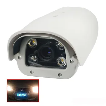 Drošības CCTV 1.0 MP Āra 720P Izšķirtspējas Transportlīdzekļa Analog AHD LPR Kamera, 6-22mm Objektīvs, kas Piemērots Autostāvvieta/Ieeja