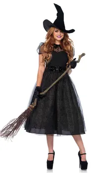 Gara līgava, karaliene bat cosplay Eiropas skaistumu ragana zombiju tērpu Halloween kostīmu karaliene kleita piemērota jebkura attēls