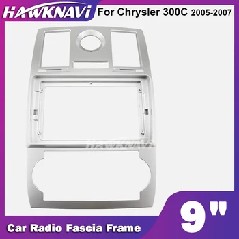 Hawknavi 9 Collu Auto Radio Fascijas Rāmis Chrysler 300C no 2005. līdz 2007. gadam Automobiļu Stereo Paneļa Plāksne Dash Instalācija, Apdare Komplekts
