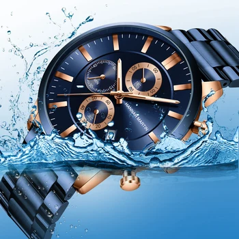Ir 2021. Jaunu Vīriešu Pulksteņi Top Luksusa Zīmolu Ūdensizturīgs Oficiālu Rokas Pulksteni Chronograph Kvarca Oficiālais Relogio Masculino