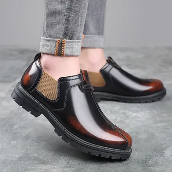 Ir 2021. pavasarī un rudenī atpūtas palielināt Britu instrumenti moderns kurpes vīriešiem Martins zābaki soft top vīriešu kurpes retro ādas kurpes