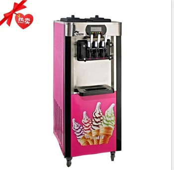 Jauda ir 20-25L/H ！ Vertikālās 3 Flavors mīksta saldējuma mašīna portatīvo maker mašīna