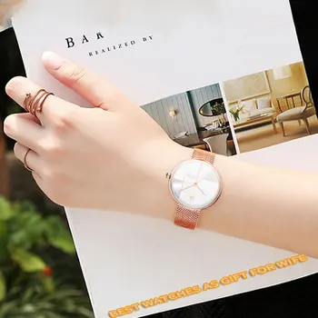Jauns Dizains Dāmas rokas Pulksteņi Top Zīmola Luksusa Japānas Kvarca rokas Pulkstenis Nerūsējošā Tērauda Zelta Ūdensizturīgs Skatīties uz Sievietēm reloj muje