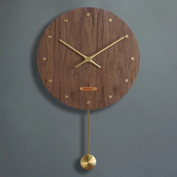 Jauns produkts jaunais Ķīnas sienas pulksteni izslēgt dzīvojamā istaba kvarca pulkstenis radošās mākslas pulkstenis mājas koka pulkstenis retro sienas skatīties