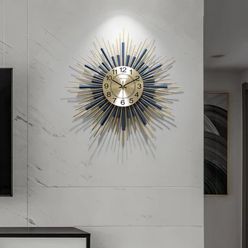Kvarca Luksusa Sienas Pulkstenis ar Modernu Dizainu Kārtas Radošais Liels Sienas Pulkstenis Dzīvojamā Istabā Apdare Horloge Murale Dizaina Mājas HX50NU