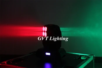 LED Gaismas Mazgāt dubultsienas 4 x10W+1 x10W RGBW 15/21 Kanālu DMX 512 Rotējošo Kustīgās Galvas Apgaismojums Iekštelpu Disco Puse