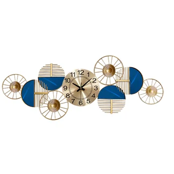 Lielgabarīta Sienas Pulkstenis Luksusa Modernu Eiropas Dizainu Zelta liels digital Sienas Pulkstenis, Zelta Metāla Radošo reloj de mizots Mājas Dekoru