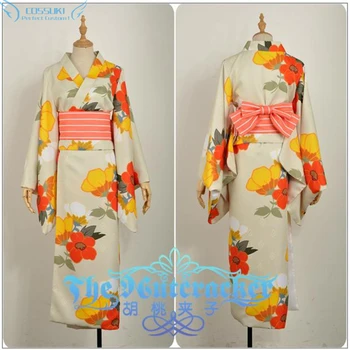 Lovelive Aqours Kunikida Hanamaru Kimono Tērpos, Cosplay Apģērbu Ideāls Pasūtījuma par Jums !