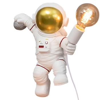 Mūsdienu Astronauts Galda Lampas Art Deco Sveķu Lampas Istabas Lampu Radošā Viesistaba Studiju LED Bēniņu Apdare, Telpu Cilvēks, Galda Gaismas