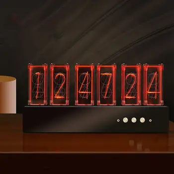 Mūsdienu Galda USB Nixie Caurules Pulkstenis Lielu Displeju LED Ciparu Galda Pulkstenis Interjera viesistaba, Mājas Dekoru un Jaunā Gada Dāvanas