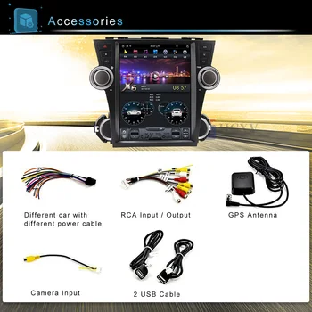 PX6 Vertikālā tesla ekrāna Android 9 Automašīnas Radio 