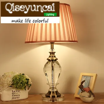 Qiseyuncai Eiropas stila vienkāršu, siltu gaismu LED kristāla lampu radošā apdare, moderns apgaismojums