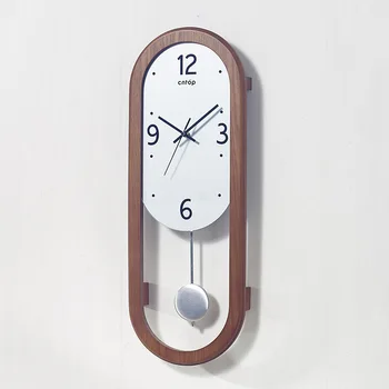 Radošā Sienas Pulkstenis ar Modernu Dizainu svārsta pulksteni Klusums Dzīvojamā Istaba Guļamistaba Skatīties Mehānisms Noplucis Šiks Reloj De Mizots