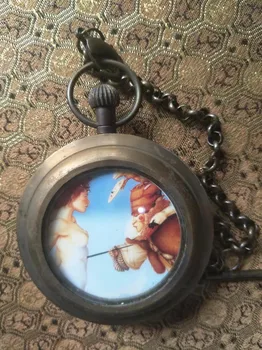 Reti Veco Qing Dinastija royal MISIŅA pulkstenis \ mehāniskās Kabatas pulksteņu, dieva mīlestības skatīties，Bezmaksas piegāde