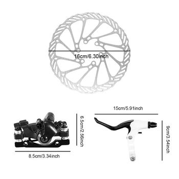 Velosipēdu Disku Bremzes Komplekts MTB (kalnu divriteņu Mehānisko Velosipēdu Disku Bremzes Priekšā un Aizmugurējais Disku Rotora Bremzes Komplekta Kalnu Velosipēdu Ceļu, Velosipēdu Shimano