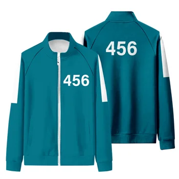 Xfhh 2022 Kalmārs spēlē jaka vīriešu Li Zhengjae pašu sporta apģērbu plus lieluma 456 rudens modes stand-up apkakle rāvējslēdzēju džemperis