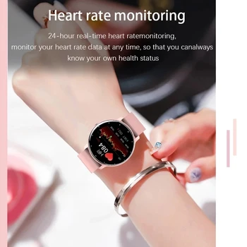 YABOLI Sievietes Smart Skatīties Reālā laika Prognoze Darbības Tracker sirdsdarbība Sporta Dāmas Smart Skatīties Vīrieši Android, IOS
