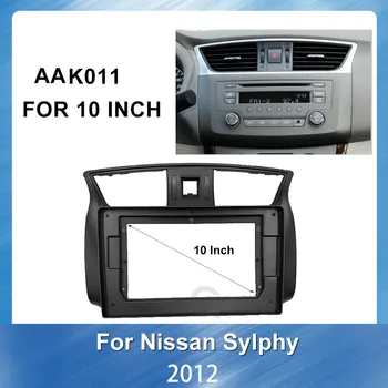 10 collu Auto Radio Fascijas GPS Navigācijas Josla Panelis ir piemērots Nissan Sylphy 2012 Dash Paneļu Uzstādīšana Mount