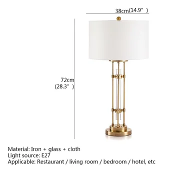 8M Balta Galda Lampas Modernās LED Dekoratīvais Apgaismojums Galda Mājas viesistabā