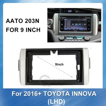9 Collu Auto Radio Fascijas Rāmis Dash Paneļu TOYOTA INNOVA 2016+(LHD) Vadītājs Pielāgošanas Stereo GPS Navigācijas Josla Panelis