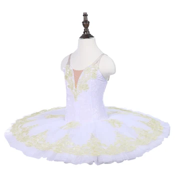 Meitenes Baltās Baleta Tutu Uz YAGP Izpildes Posmā Valkāt Bērni Klasiskā Baleta Deju Konkurss Tērpu Pieaugušo Baleta Apperal