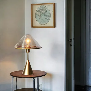OULALA Ziemeļu Zelts Galda Lampas Modernās Radošās Dizaina LED Galda Gaismu Mājās Guļamistaba Dekorēšana